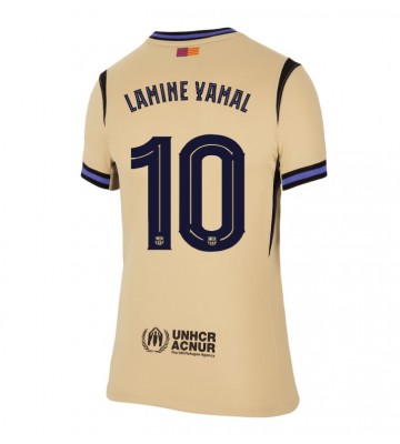 Lacne Ženy Futbalové dres Barcelona Lamine Yamal #10 2025-26 Krátky Rukáv - Preč